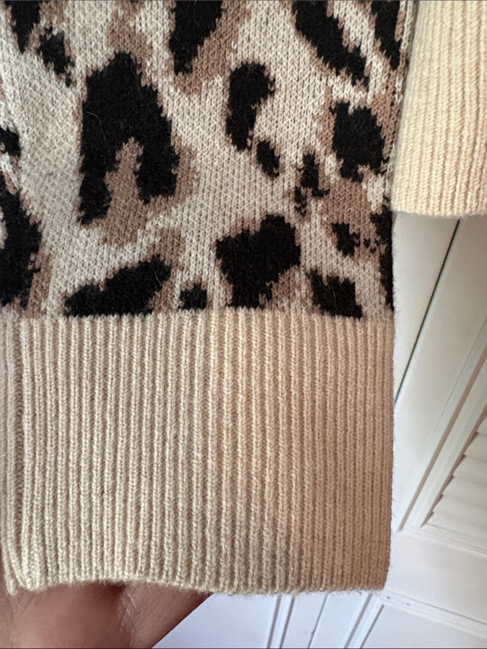 a new day Beige and Black Leopard-Print Cardigan - Picture 4 of 11